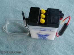 MOTORCYCLE BATTERY 6N2-2A-8 BUDGET 6V  