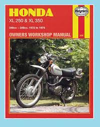 HONDA XL250, HONDA XL350 1972-1976 TRIAL BIKES HAYNES WORKSHOP MANUAL 