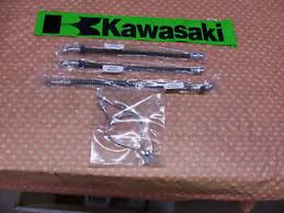 KAWASAKI Z1 KZ900 (72-77) FRONT DUAL BRAKE HOSE SETS HOSE X3 STEEL PIPE X2