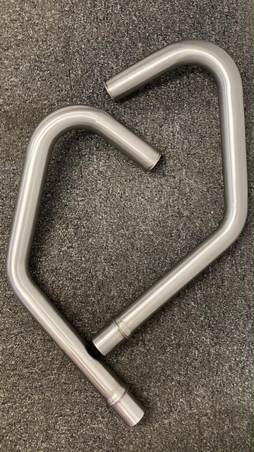 HONDA CB200 LOOK-A-LIKE Exhaust down pipes (pair) In Stainless Steel NEW! **TO ORDER SEE DISCRIPTION**