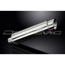 DELKEVIC EXHAUST SILENCER WITH REMOVABLE BAFFLE 350mm ROUND STAINLESS STEEL