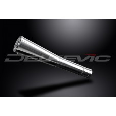 DELKEVIC EXHAUST SILENCER WITH REMOVABLE BAFFLE CLASSIC MEGAPHONE 62mm ENTRY