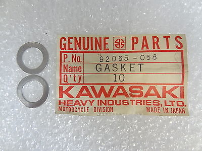 Kawasaki Drain Plug Gasket, 10.5x16x1mm, p/n 92065-058 AR125 AR50