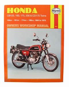 HONDA CB125, HONDA CB175, HONDA CB200, HONDA CD175 TWINS 1967-1978 WORKSHOP MANUAL