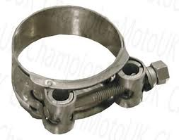 EXHAUST BANJO CLAMP STAINLESS STEEL 44mm - 47mm HEAVY DUTY