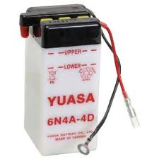 MOTORCYCLE BATTERY 6N4-A-4D BUDGET 6V 