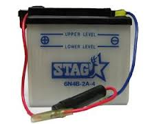 MOTORCYCLE BATTERY 6N4B-2-A4 BUDGET 6V  
