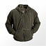 DELKEVIC Green Dirty Wash Zip Hoody