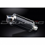 DELKEVIC EXHAUST SILENCER WITH REMOVABLE BAFFLE 225mm OVAL CARBON FIBRE 