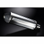 DELKEVIC EXHAUST SILENCER WITH REMOVABLE BAFFLE 343mm X-OVAL TITANIUM