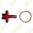 CABLE ADJUSTER HANDLEBAR ALLOY RED 8MM CABLE