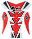 MOTO GP TANK PROTECTOR SPINE STYLE IN  RED & CARBON