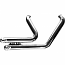 HARLEY DAVIDSON FXST, FLST COMPLETE EXHAUST SYSTEM BANDIT 2-INTO-2 STAINLESS STEEL CHROME