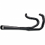 H/D FXST, FLST EXHAUST SYSTEM 2-1 SUPERMEG SYSTEM BLACK