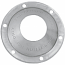 HARLEY DAVIDSON END CAP OPEN (FOR 4" DISCS) BRUSHED STAINLESS STEEL