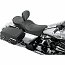 HARLEY DAVIDSON SEAT LOW PROFILE TOURING FRONT | REAR WITH REMOVABLE BACKREST VINYL BLACK