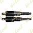 SHOCKS 325MM COVERED PIN+PIN CHROME & BLACK EARLY JAPANESE (PAIR)