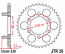 020-41 REAR SPROCKET APRILIA 125 RED ROSE CUSTOM 1988-1995