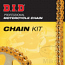 HONDA XL250S Chain & SPROCKET kit DID 520 VX3 Open with Hollow rivet link Plain Steel