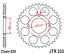 333-38 REAR SPROCKET HONDA CB750FZ 1979