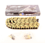 CHAIN IRIS 525FB-104 X-RING (GOLD)