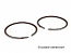 HONDA H100S 1986 PISTON (0.25)  RING SET  13021168003