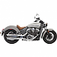INDIAN SCOUT 69 ABS, INDIAN SCOUT 60 ABS SIXTY 2015-2017 CHROME 3" SLIP ON MUFFLER W/CHROME SLASH CUT END CAP