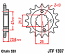 1307-14 FRONT SPROCKET CARBON STEEL