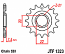 1323-13 FRONT SPROCKET CARBON STEEL