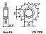 1370-15 FRONT SPROCKET CARBON STEEL