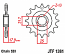 1381-15 FRONT SPROCKET CARBON STEEL