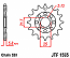 1565-13 FRONT SPROCKET CARBON STEEL