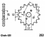253-15 FRONT SPROCKET CARBON STEEL