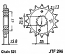 296-15 FRONT SPROCKET CARBON STEEL