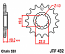 432-15 FRONT SPROCKET CARBON STEEL