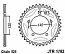 1792-47 REAR SPROCKET CARBON STEEL