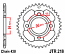 218-44 REAR SPROCKET CARBON STEEL