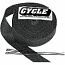 CYCLE PERFORMANCE WRAP KIT EXHAUST 1" X 50' WITH TIE BLACK/STAINLESS