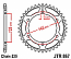 867-43 REAR SPROCKET CARBON STEEL 