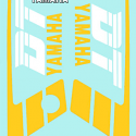 YAMAHA DT50MX, DT80MX Sticker set Yamaha (Yellow)