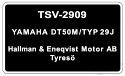 Yamaha Type Plate DT50M/Typ 29J