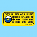 Honda Sticker “Oil level”