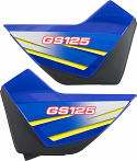 Suzuki GS125 Side Panels (BLUE) PAIR