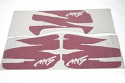 HONDA MT50 Sticker set for covers IN RED