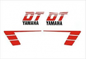 YAMAHA DT50MX, DT80MX Sticker set white/red