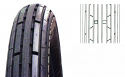 225×17 F-861 2pr RIBBED TUBE TYPE FRONT MOPED TYRE