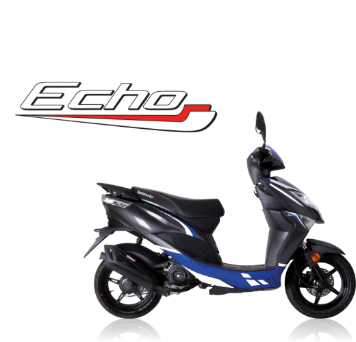 Lexmoto Echo 50+50 Euro 5 in Red & Black or Blue & Gray (Finance Available)