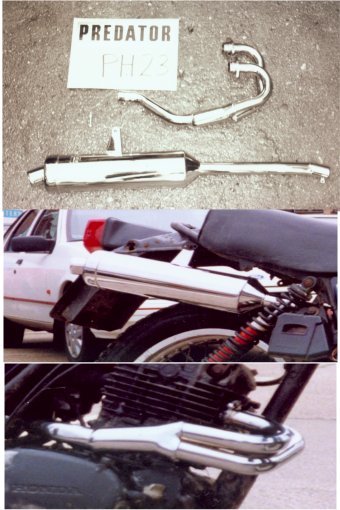 HONDA XL250RC MD03 (1982-83) PREDATOR EXHAUST SYSTEM ROAD IN S/STEEL **TO ORDER SEE DISCRIPTION**