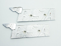 BSA O.I.F A65 1970-71 MODELS CHROME PLATED FUEL TANK BADGE (PAIR)
