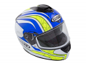 GSB G-350 ADULT FULL FACE ROAD HELMET GRAPHIC BLUE GLOSS (SIZES S to XL)
